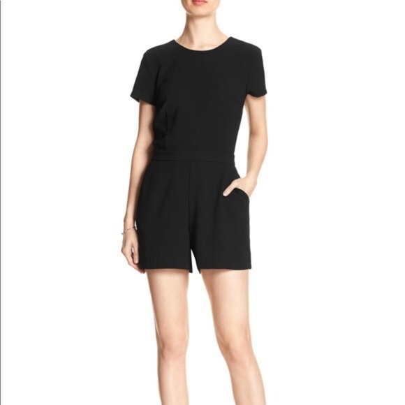 Banana Republic Pants - Black Tailored Banana Republic Romper